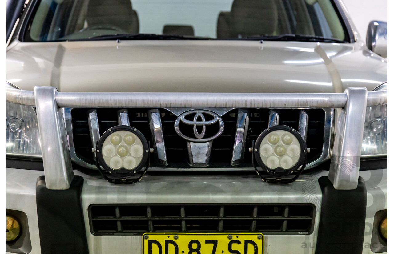 2/2007 Toyota Landcruiser Prado GX (4x4) KDJ120R 07 Upgrade 4d Wagon Dune Metallic Turbo Diesel 3.0L