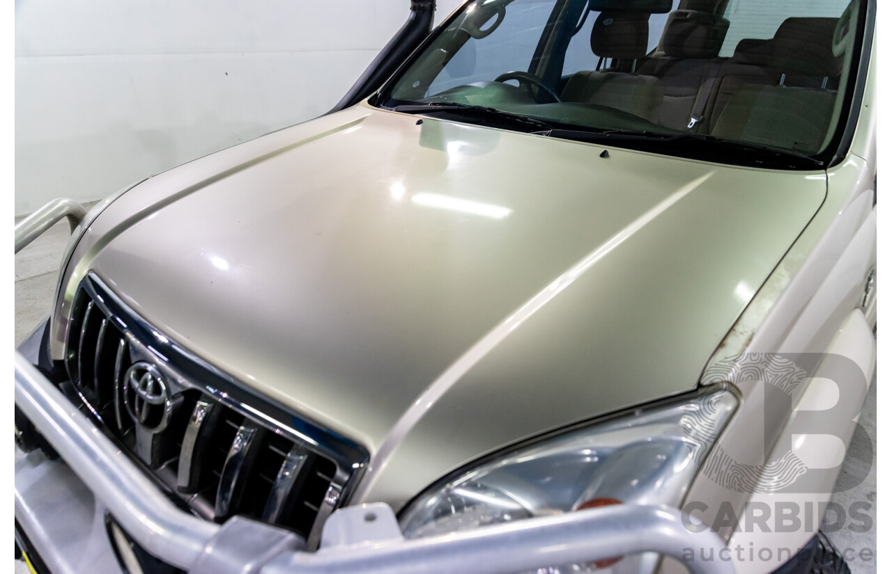 2/2007 Toyota Landcruiser Prado GX (4x4) KDJ120R 07 Upgrade 4d Wagon Dune Metallic Turbo Diesel 3.0L