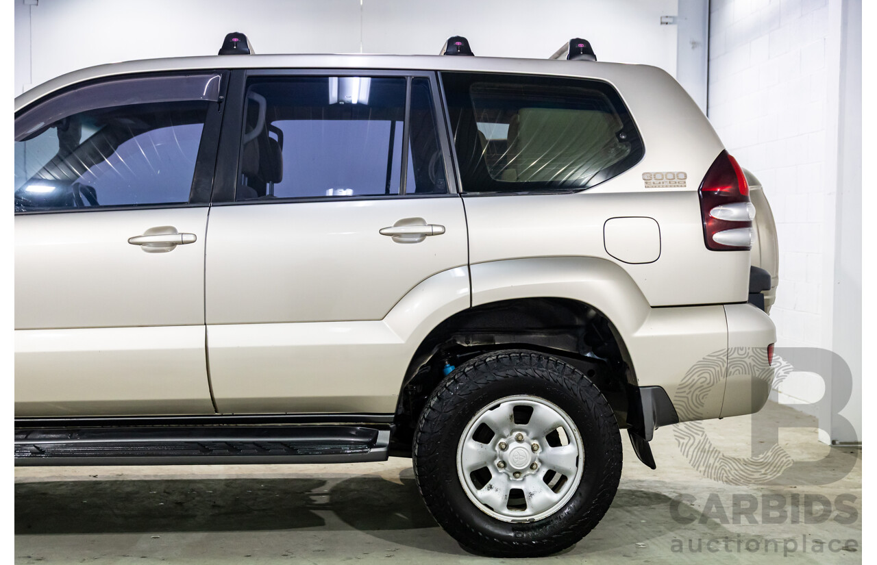 2/2007 Toyota Landcruiser Prado GX (4x4) KDJ120R 07 Upgrade 4d Wagon Dune Metallic Turbo Diesel 3.0L