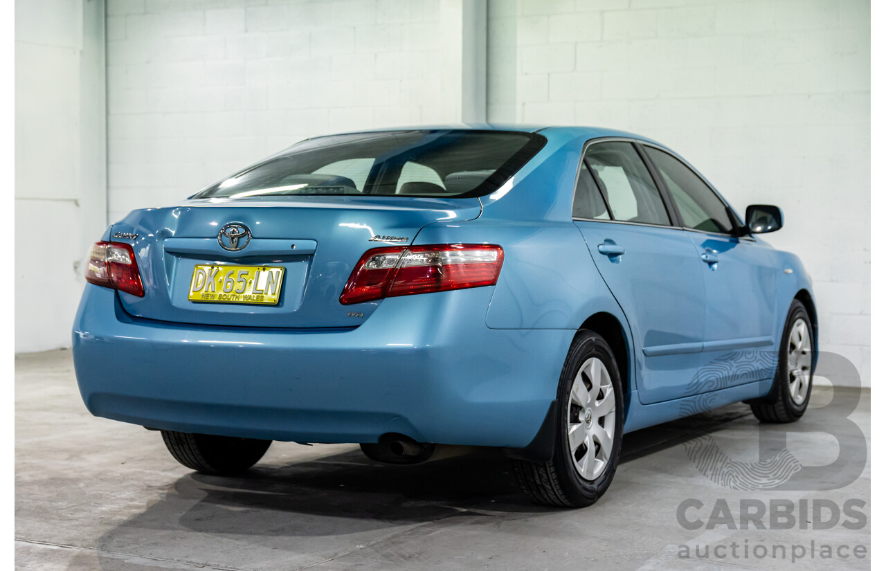5/2007 Toyota Camry Altise ACV40R 4d Sedan Carribean Blue Metallic 2.4L