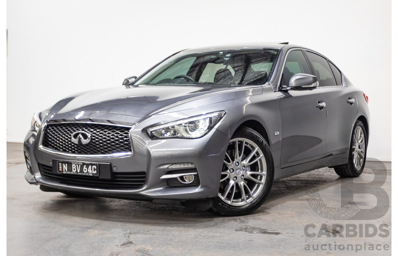 08/2016 Infiniti Q50 2.2d GT RWD V37 MY17 4D Sedan Graphite Shadow Grey Metallic Turbo Diesel 2.1L