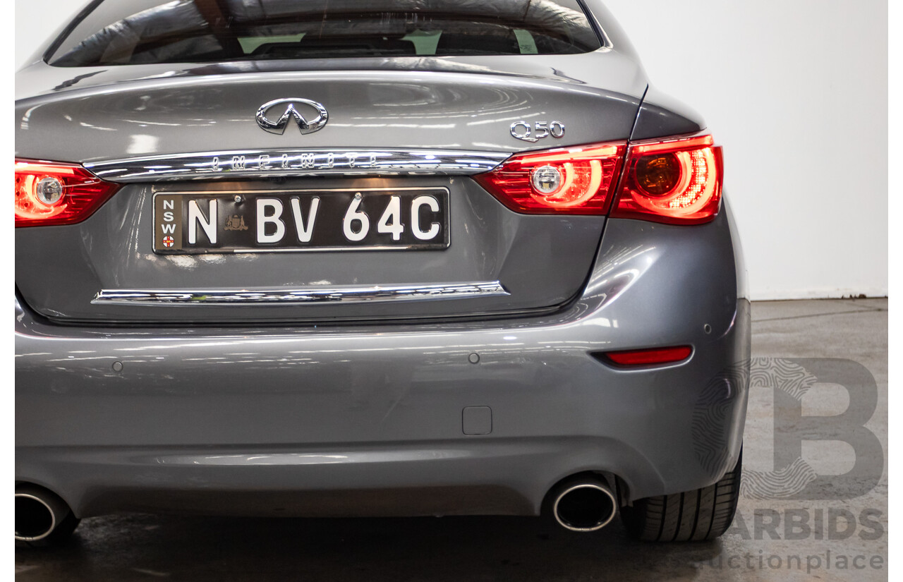 08/2016 Infiniti Q50 2.2d GT RWD V37 MY17 4D Sedan Graphite Shadow Grey Metallic Turbo Diesel 2.1L