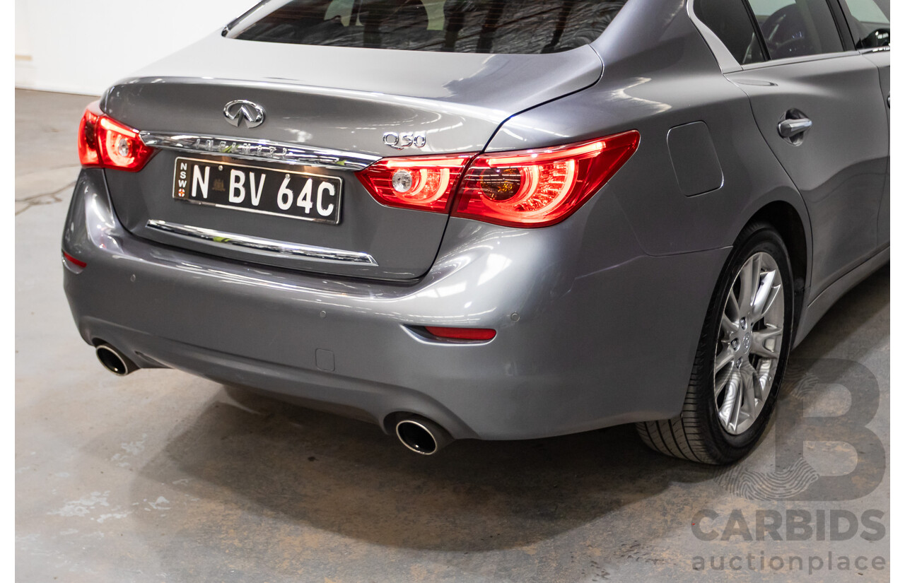 08/2016 Infiniti Q50 2.2d GT RWD V37 MY17 4D Sedan Graphite Shadow Grey Metallic Turbo Diesel 2.1L