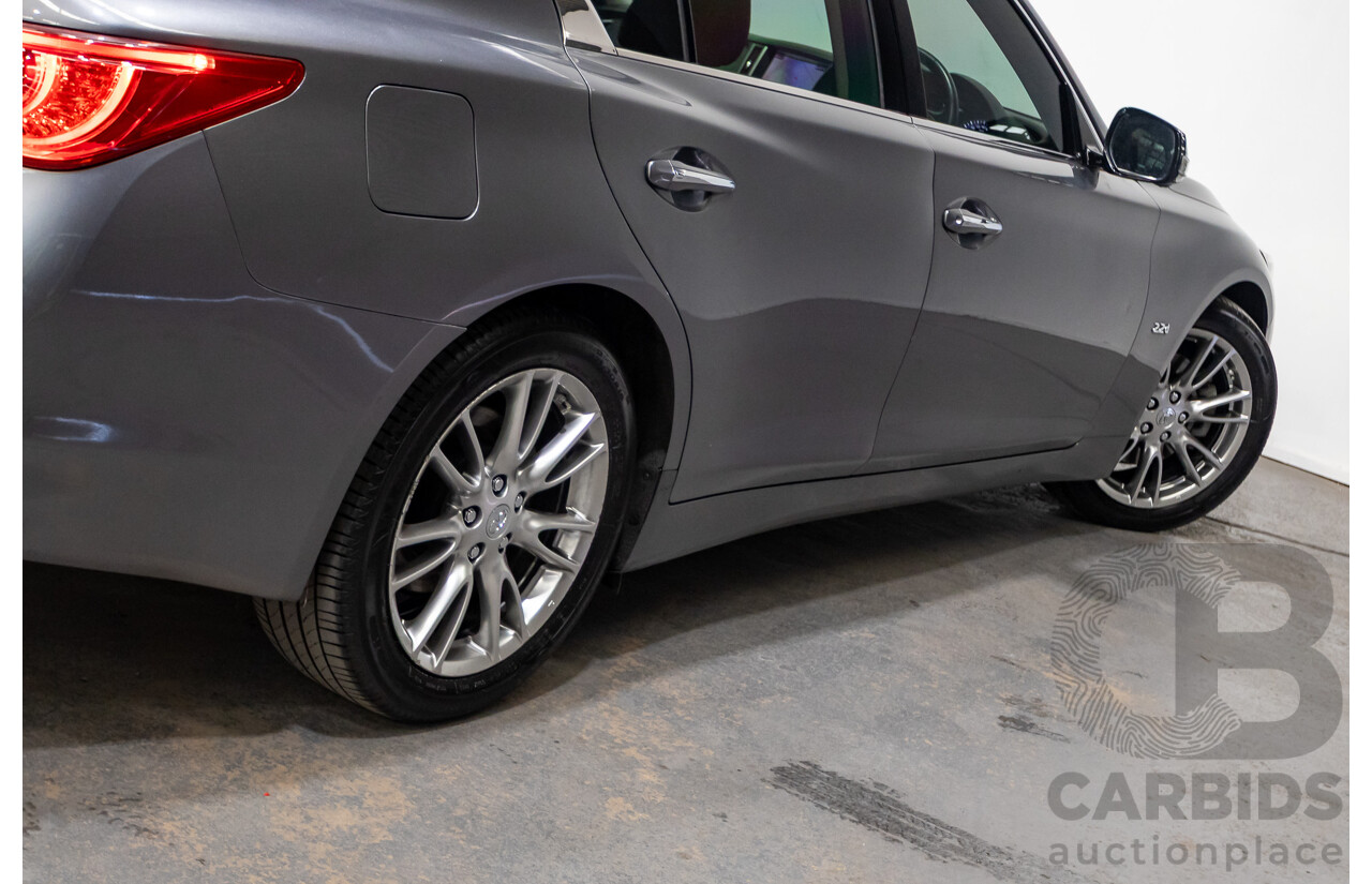 08/2016 Infiniti Q50 2.2d GT RWD V37 MY17 4D Sedan Graphite Shadow Grey Metallic Turbo Diesel 2.1L