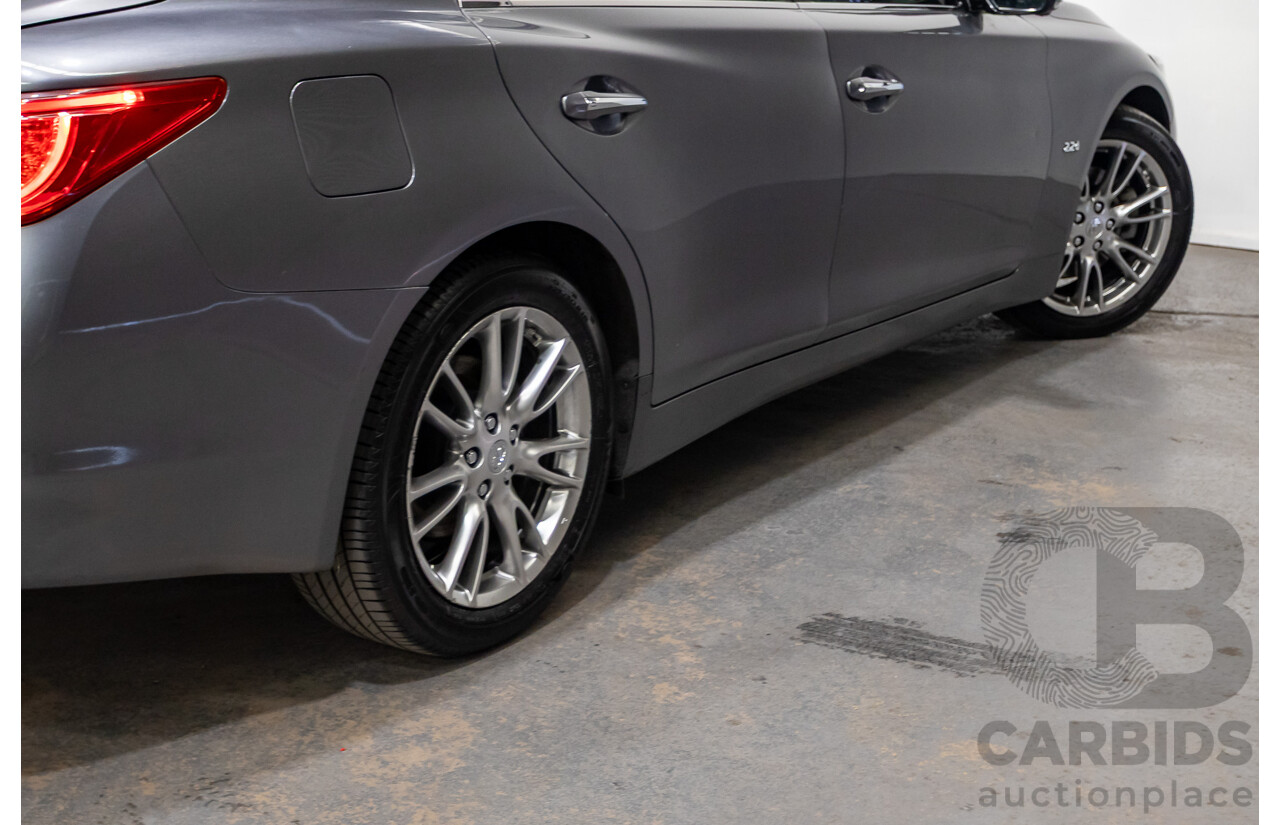 08/2016 Infiniti Q50 2.2d GT RWD V37 MY17 4D Sedan Graphite Shadow Grey Metallic Turbo Diesel 2.1L