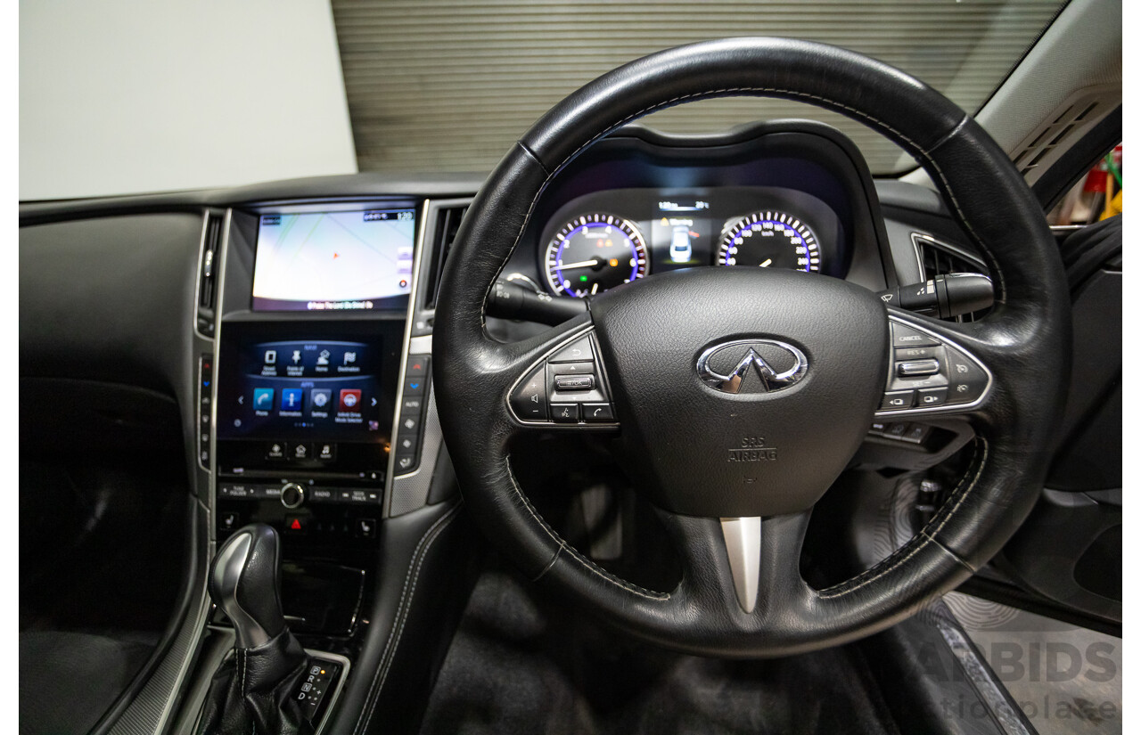 08/2016 Infiniti Q50 2.2d GT RWD V37 MY17 4D Sedan Graphite Shadow Grey Metallic Turbo Diesel 2.1L