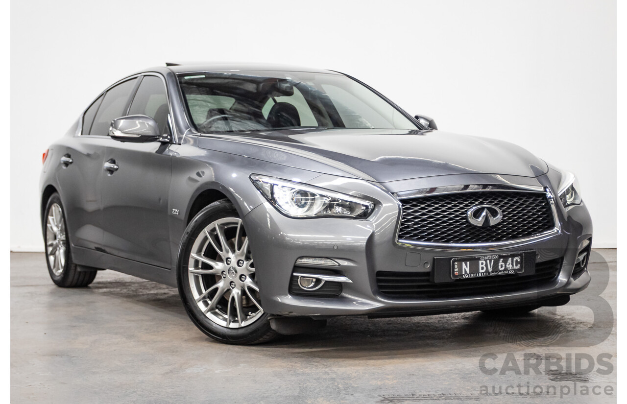 08/2016 Infiniti Q50 2.2d GT RWD V37 MY17 4D Sedan Graphite Shadow Grey Metallic Turbo Diesel 2.1L