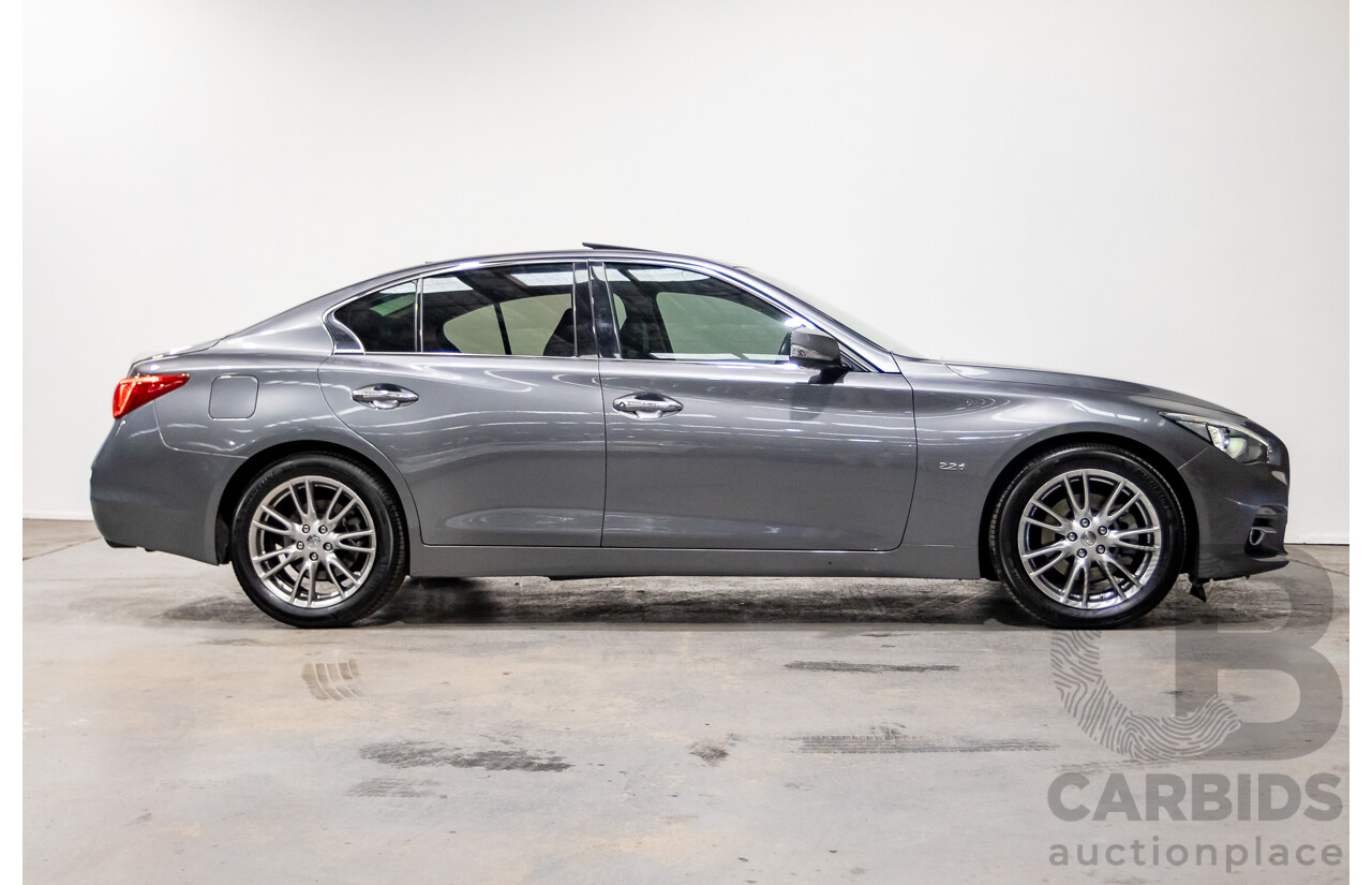 08/2016 Infiniti Q50 2.2d GT RWD V37 MY17 4D Sedan Graphite Shadow Grey Metallic Turbo Diesel 2.1L