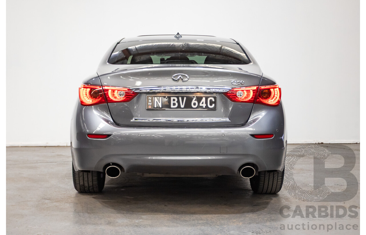08/2016 Infiniti Q50 2.2d GT RWD V37 MY17 4D Sedan Graphite Shadow Grey Metallic Turbo Diesel 2.1L