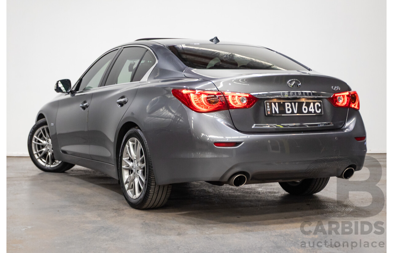 08/2016 Infiniti Q50 2.2d GT RWD V37 MY17 4D Sedan Graphite Shadow Grey Metallic Turbo Diesel 2.1L