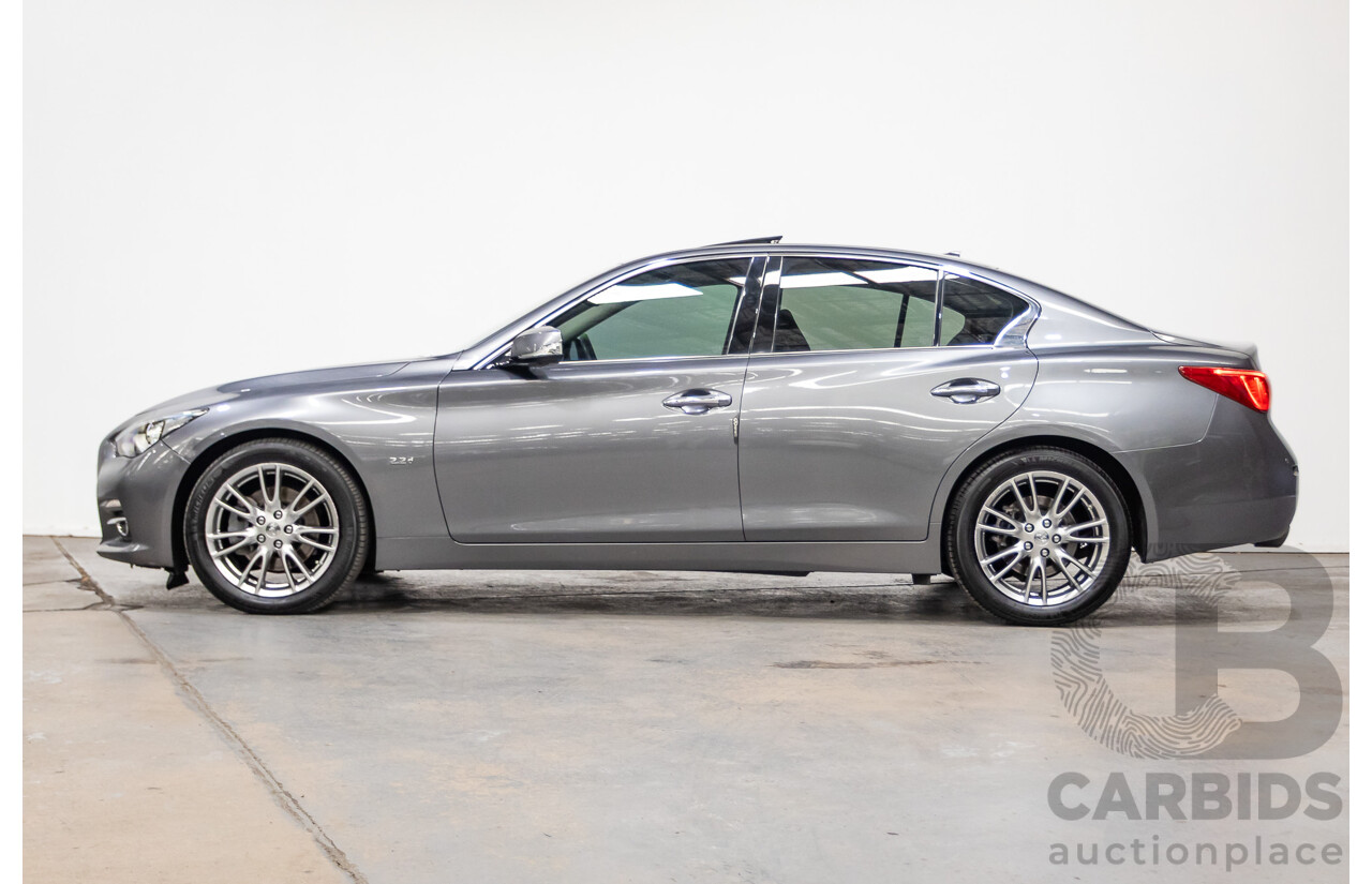 08/2016 Infiniti Q50 2.2d GT RWD V37 MY17 4D Sedan Graphite Shadow Grey Metallic Turbo Diesel 2.1L