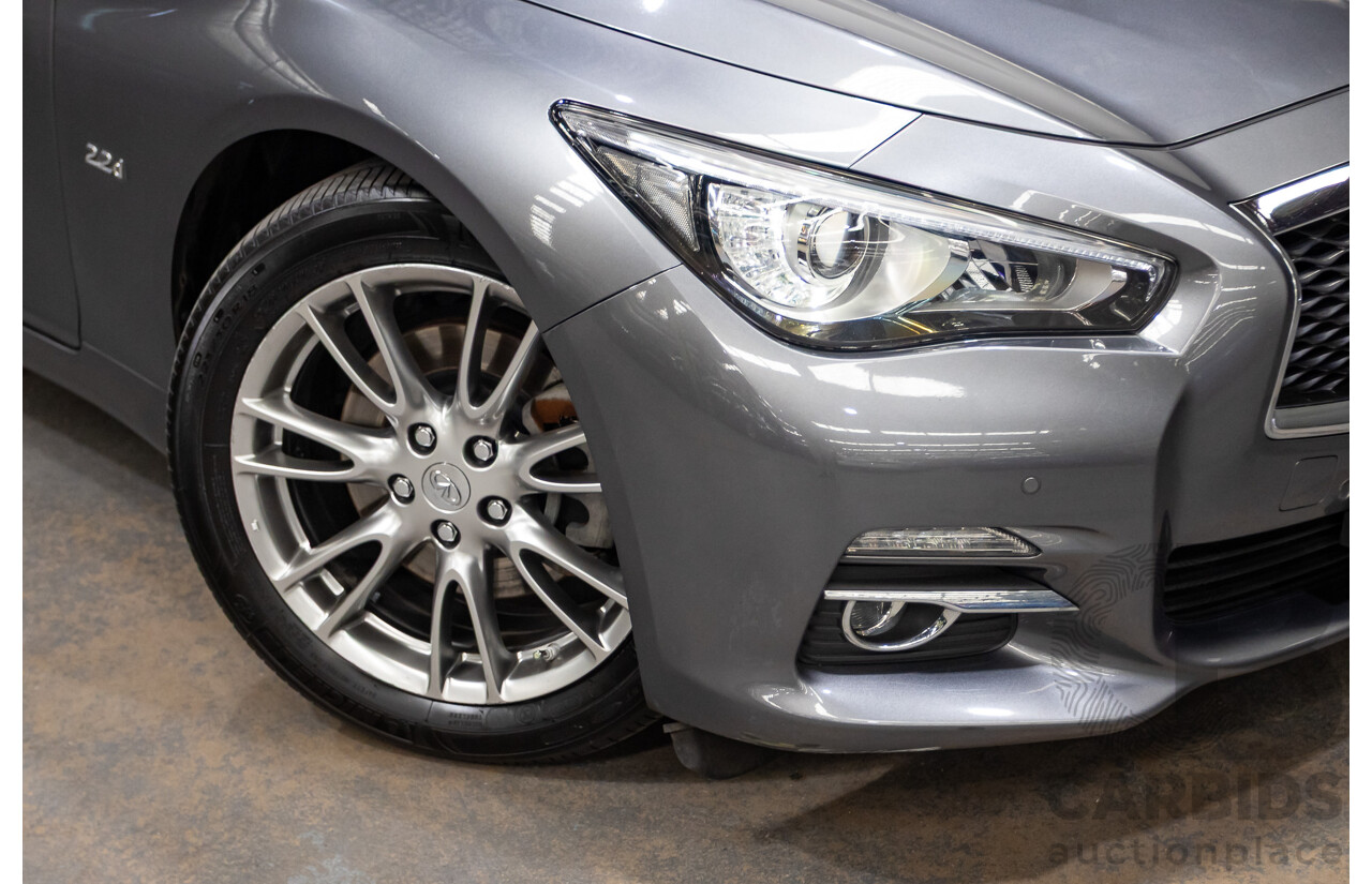 08/2016 Infiniti Q50 2.2d GT RWD V37 MY17 4D Sedan Graphite Shadow Grey Metallic Turbo Diesel 2.1L
