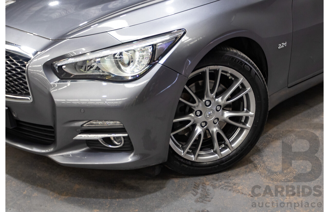 08/2016 Infiniti Q50 2.2d GT RWD V37 MY17 4D Sedan Graphite Shadow Grey Metallic Turbo Diesel 2.1L