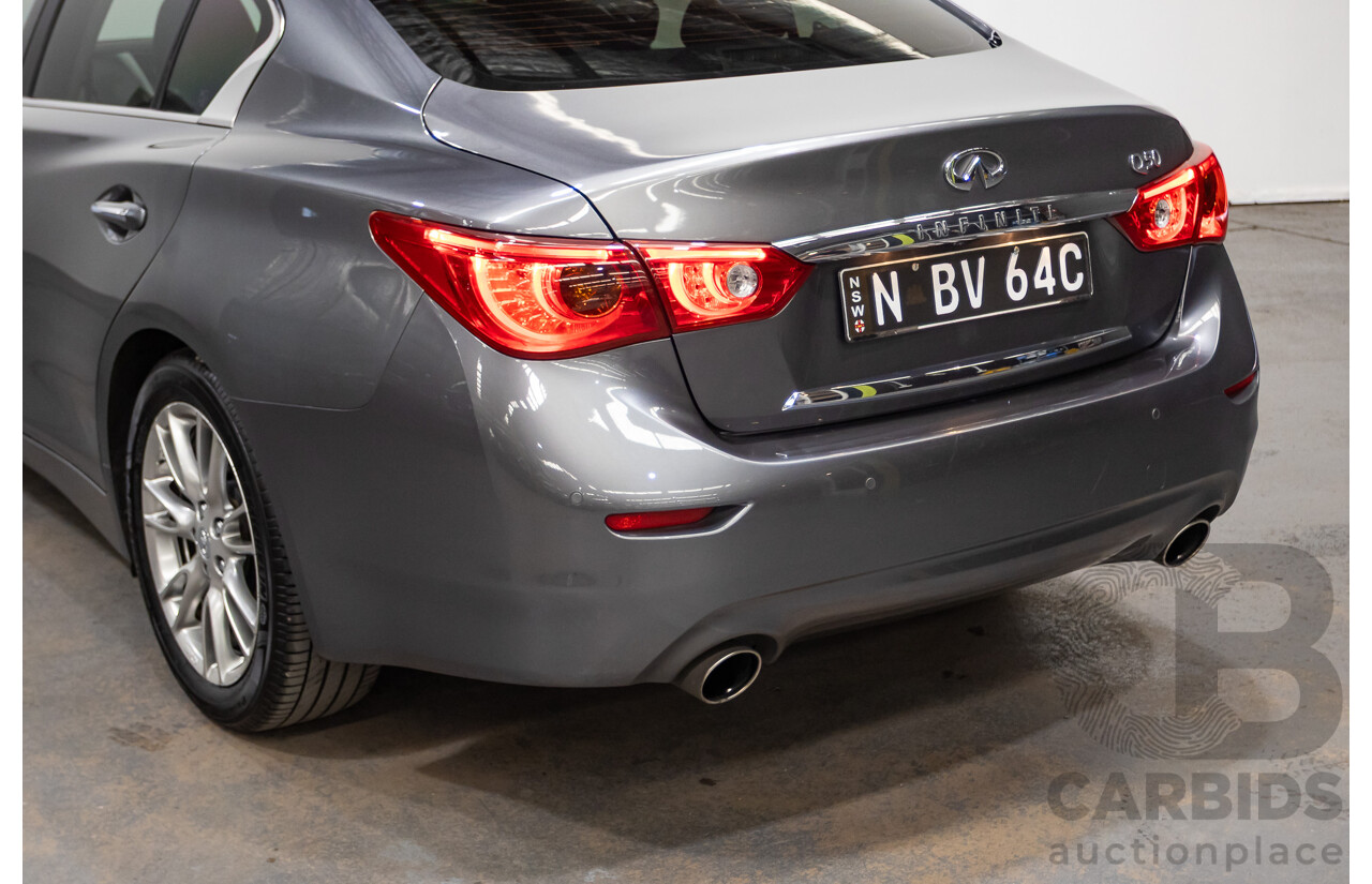 08/2016 Infiniti Q50 2.2d GT RWD V37 MY17 4D Sedan Graphite Shadow Grey Metallic Turbo Diesel 2.1L