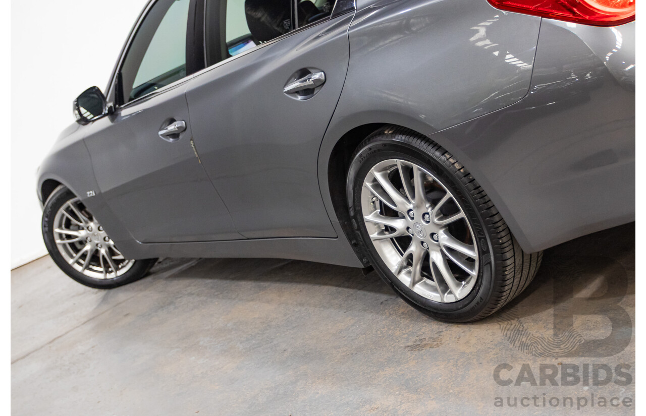 08/2016 Infiniti Q50 2.2d GT RWD V37 MY17 4D Sedan Graphite Shadow Grey Metallic Turbo Diesel 2.1L