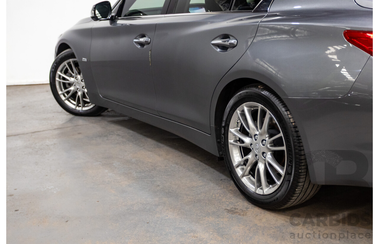 08/2016 Infiniti Q50 2.2d GT RWD V37 MY17 4D Sedan Graphite Shadow Grey Metallic Turbo Diesel 2.1L