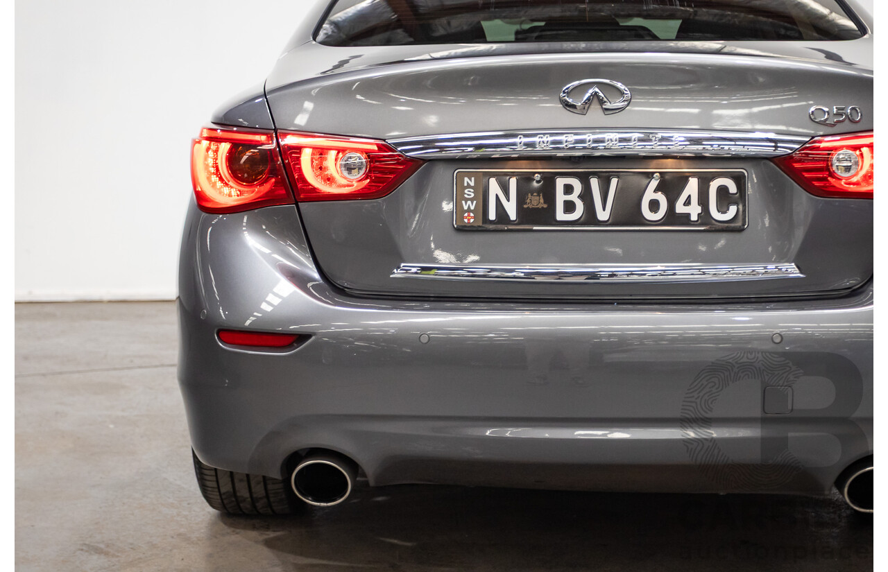 08/2016 Infiniti Q50 2.2d GT RWD V37 MY17 4D Sedan Graphite Shadow Grey Metallic Turbo Diesel 2.1L