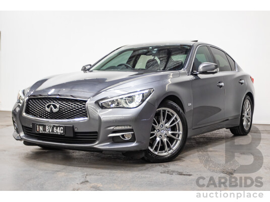 08/2016 Infiniti Q50 2.2d GT RWD V37 MY17 4D Sedan Graphite Shadow Grey Metallic Turbo Diesel 2.1L