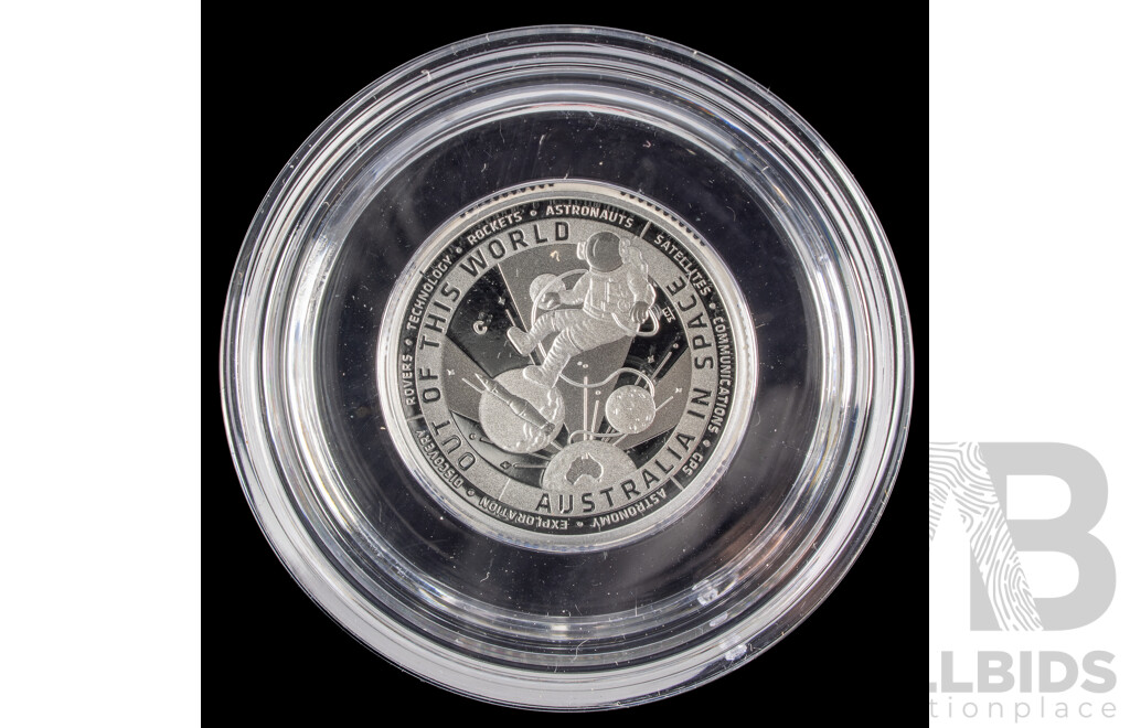 Australian RAM 2024 Silver Proof One Dollar Coin, Australia in Space .999