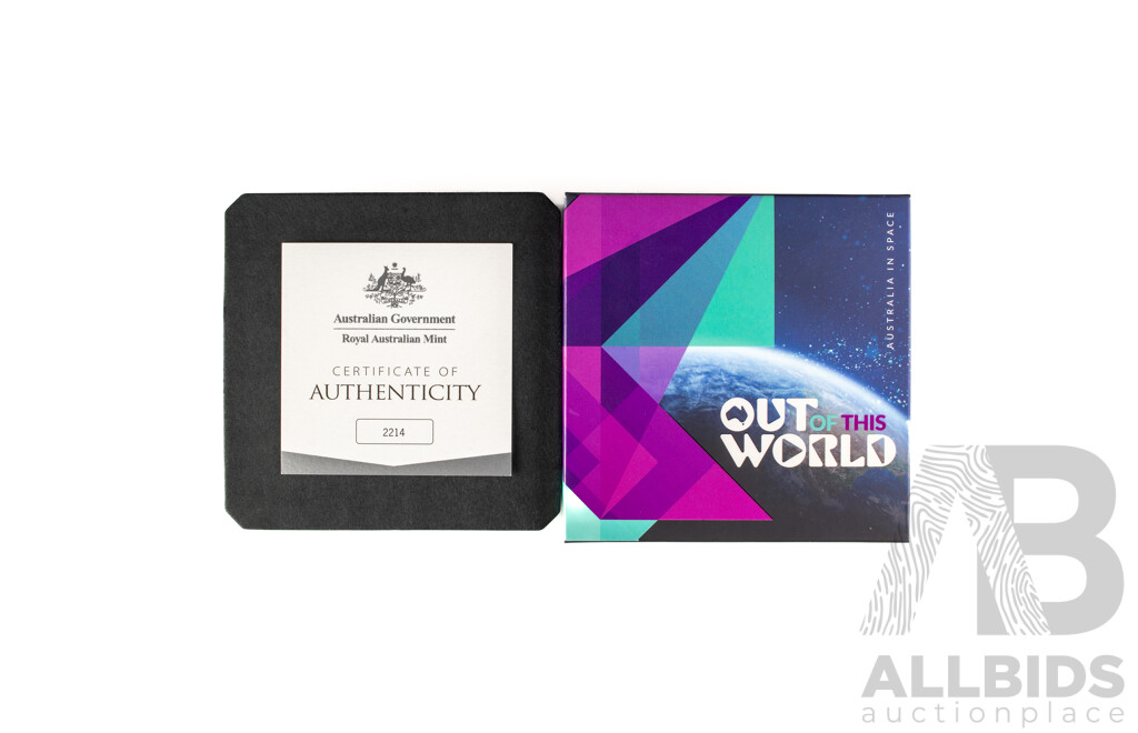 Australian RAM 2024 Silver Proof One Dollar Coin, Australia in Space .999