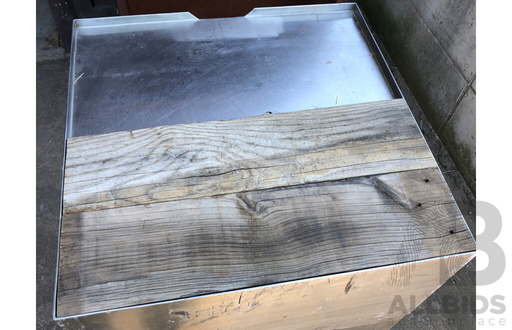 Modern Aluminium Framed Butchers Block
