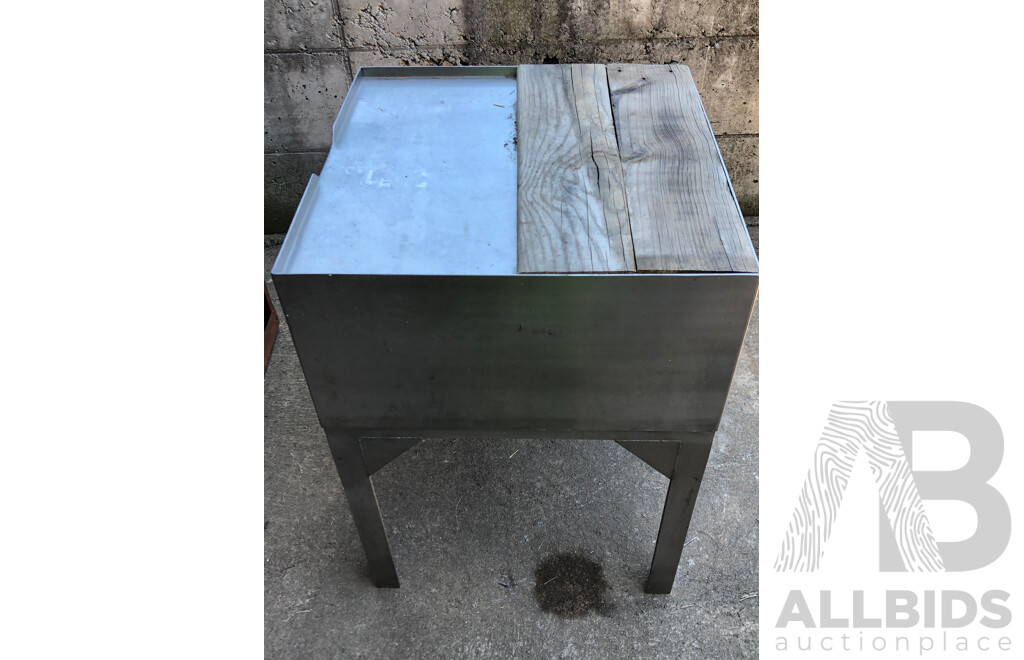 Modern Aluminium Framed Butchers Block