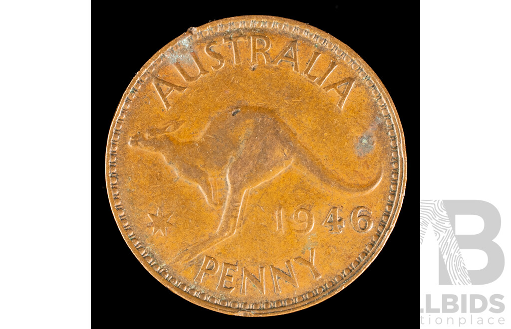 Australian 1946 KGVI Penny
