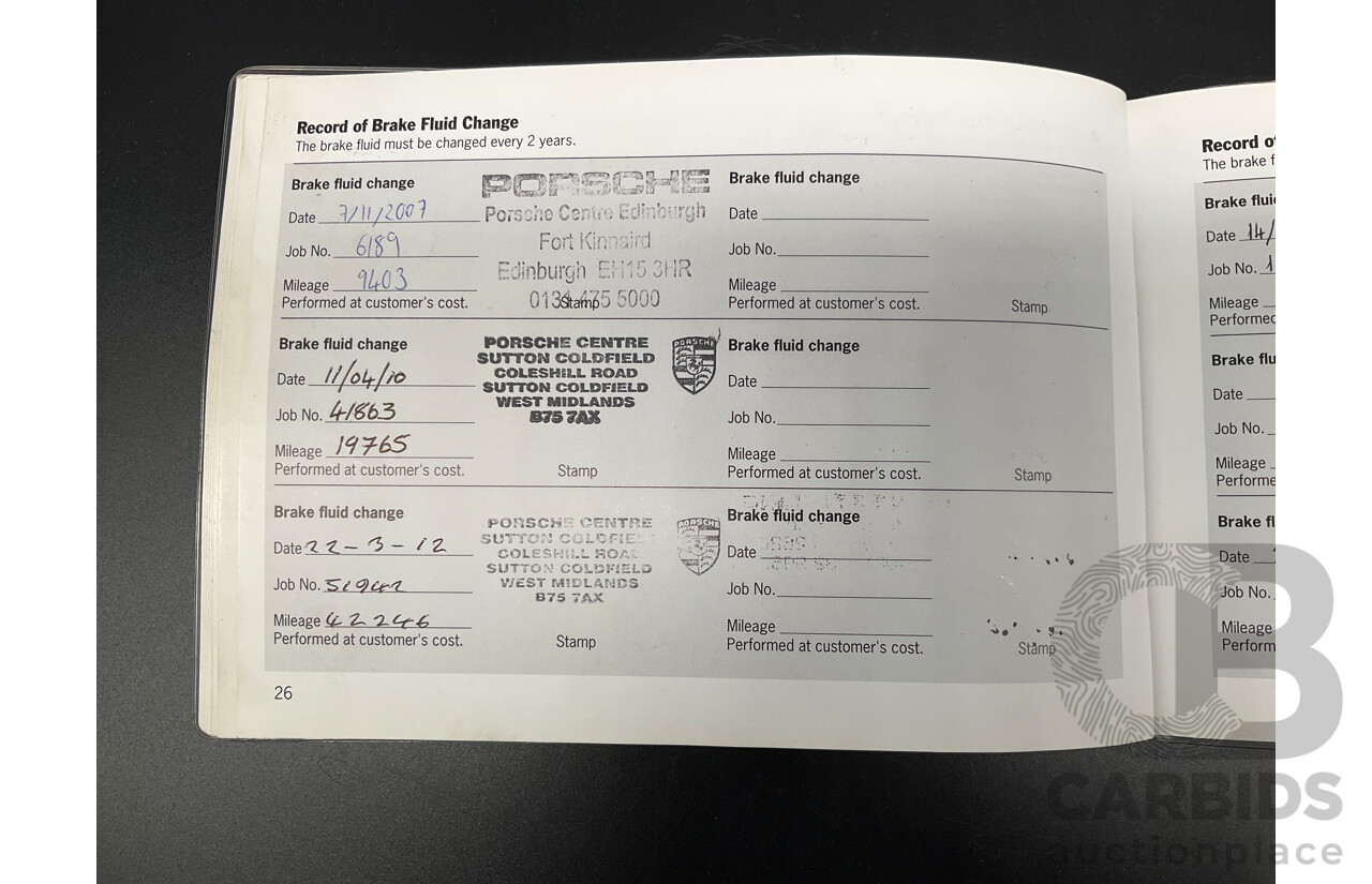 6/2006 Porsche 911 Carrera 4 997 Wide Body 2d Cabriolet Basalt Black Metallic 3.6L - Personal Import 06/14