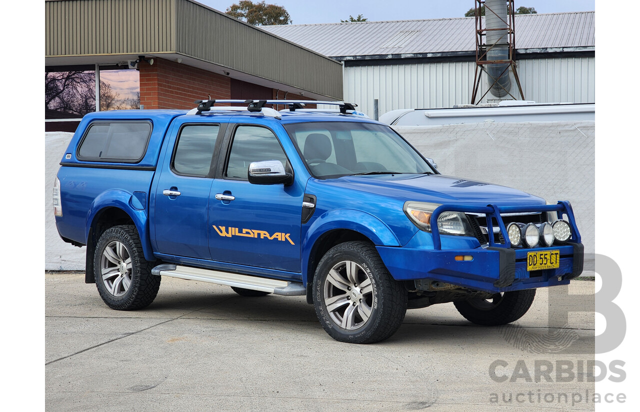 6/2010 Ford Ranger Wildtrak (4x4) PK Dual Cab P/Up Blue 3.0L