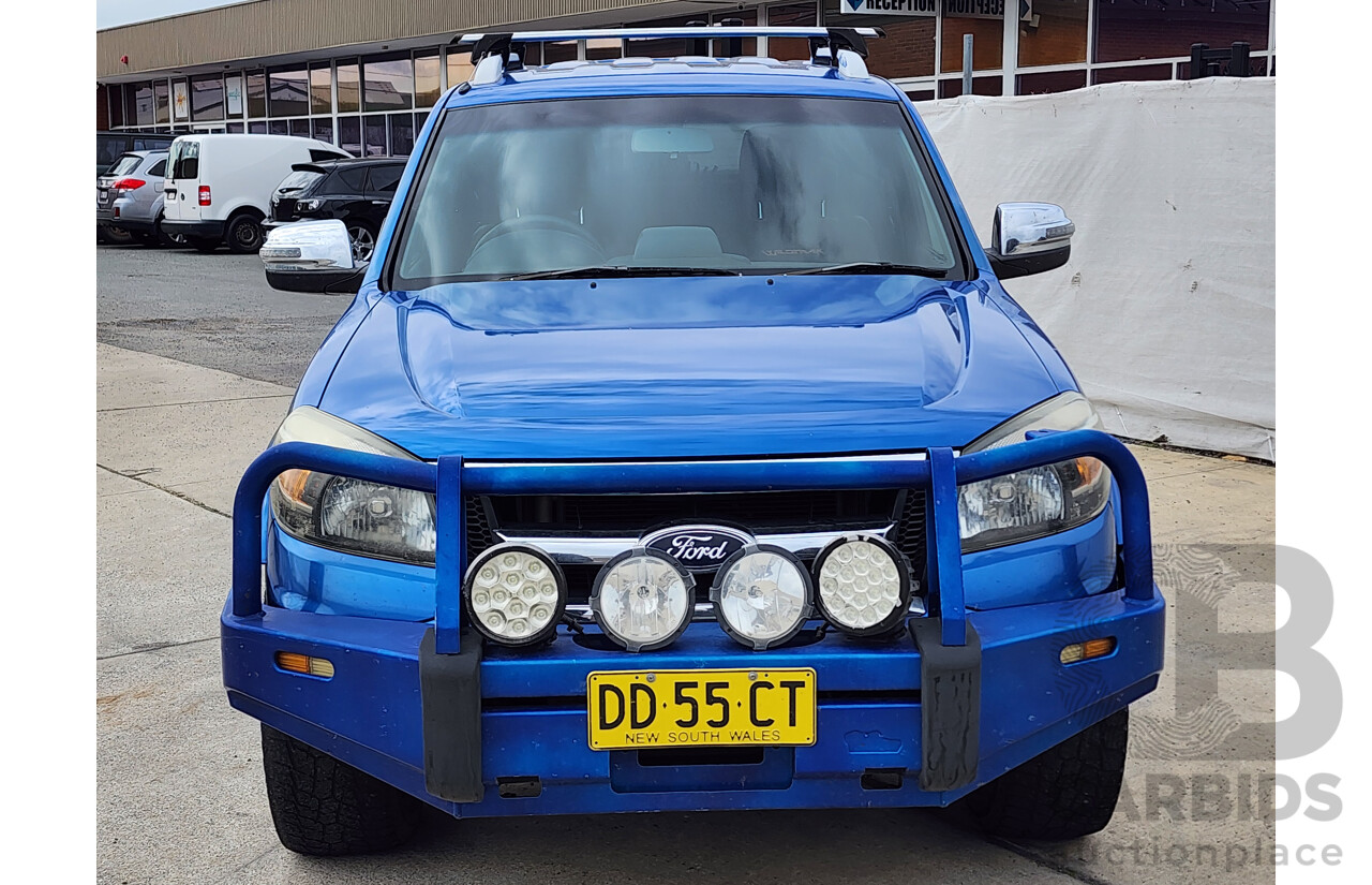 6/2010 Ford Ranger Wildtrak (4x4) PK Dual Cab P/Up Blue 3.0L