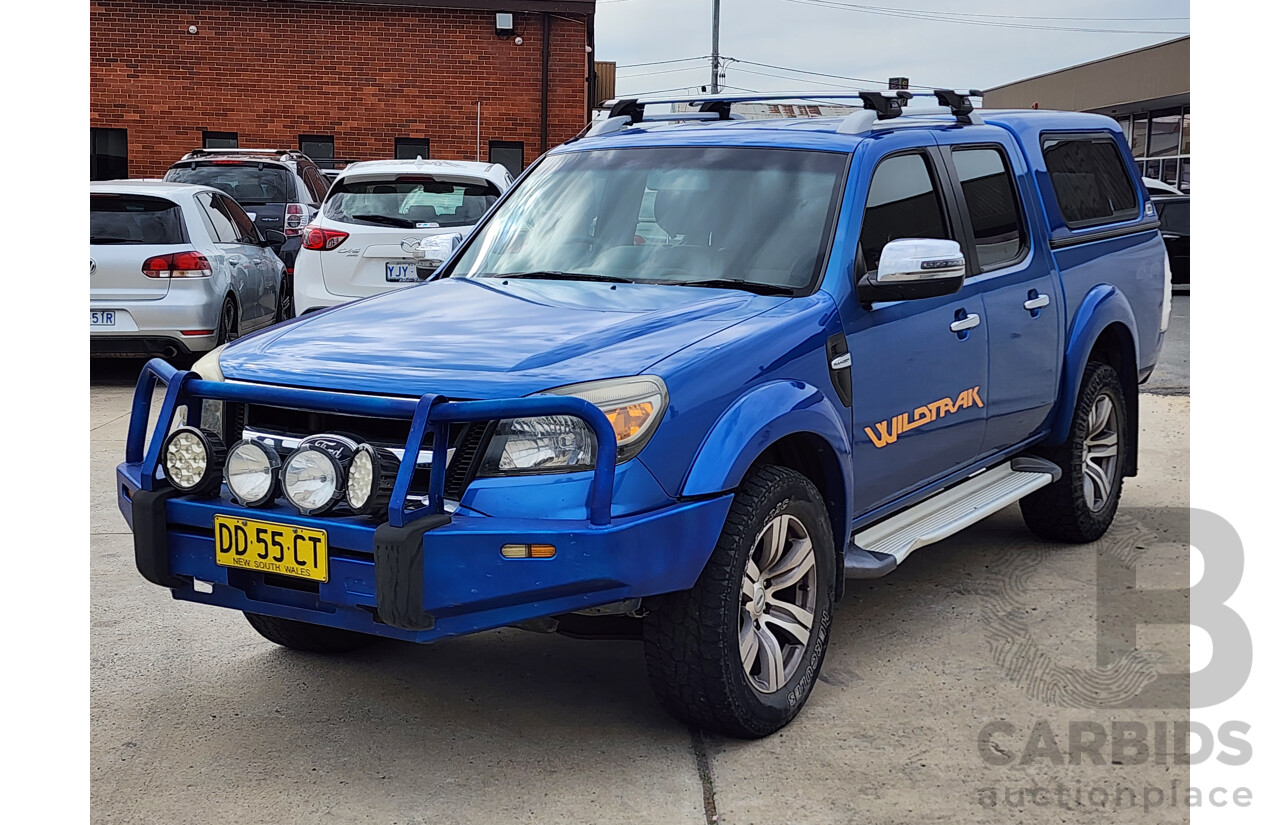 6/2010 Ford Ranger Wildtrak (4x4) PK Dual Cab P/Up Blue 3.0L