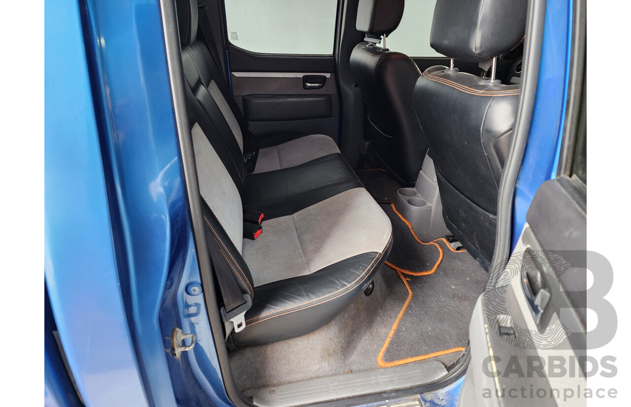 6/2010 Ford Ranger Wildtrak (4x4) PK Dual Cab P/Up Blue 3.0L