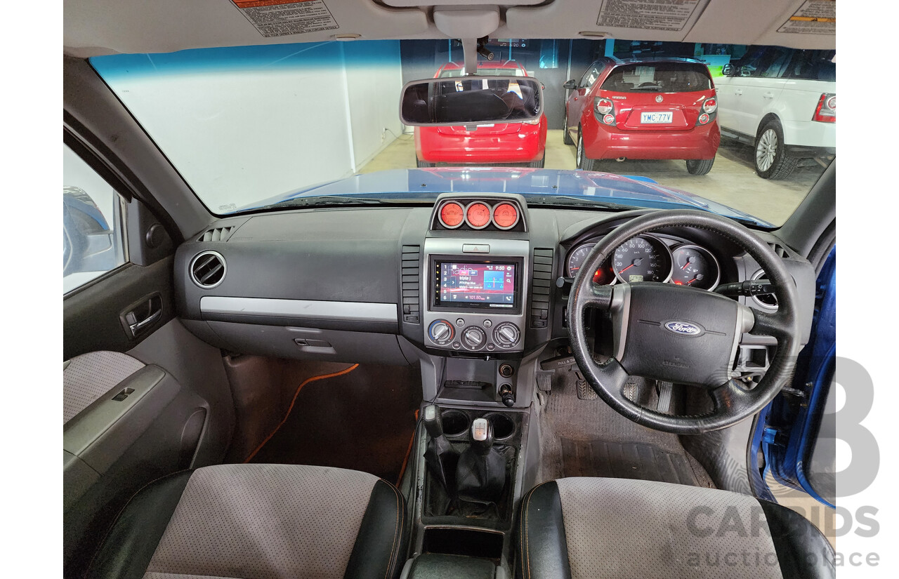 6/2010 Ford Ranger Wildtrak (4x4) PK Dual Cab P/Up Blue 3.0L