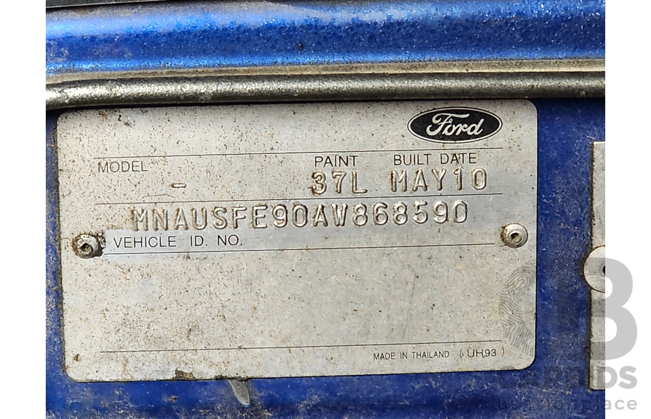 6/2010 Ford Ranger Wildtrak (4x4) PK Dual Cab P/Up Blue 3.0L