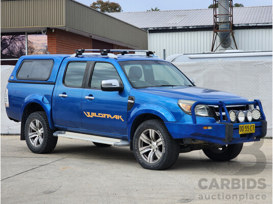 6/2010 Ford Ranger Wildtrak (4x4) PK Dual Cab P/Up Blue 3.0L