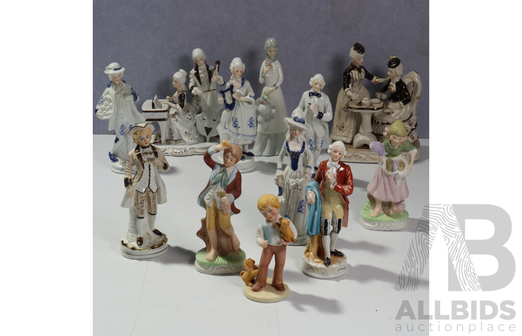 Large Collection Ceramic Classical Style Figures