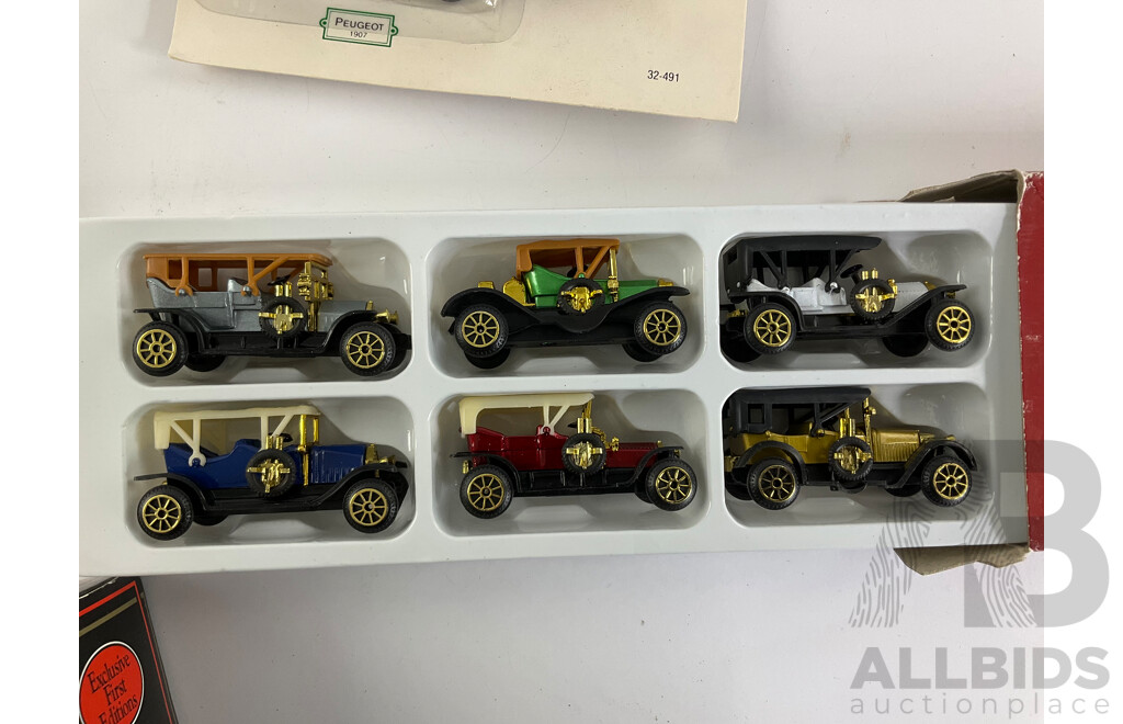 Exclusive First Editions Diecast  Leyland PS1 Tiger Windover Bus, Darling Buds of May Dairy Truck, Readers Digest Classic Cars