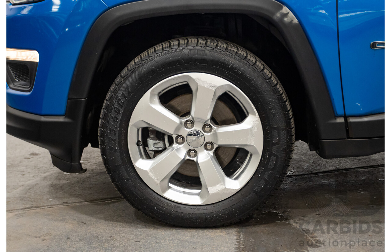 12/2017 Jeep Compass Longitude M6 MY18 4D Wagon Hydro Blue Pearl 2.4L