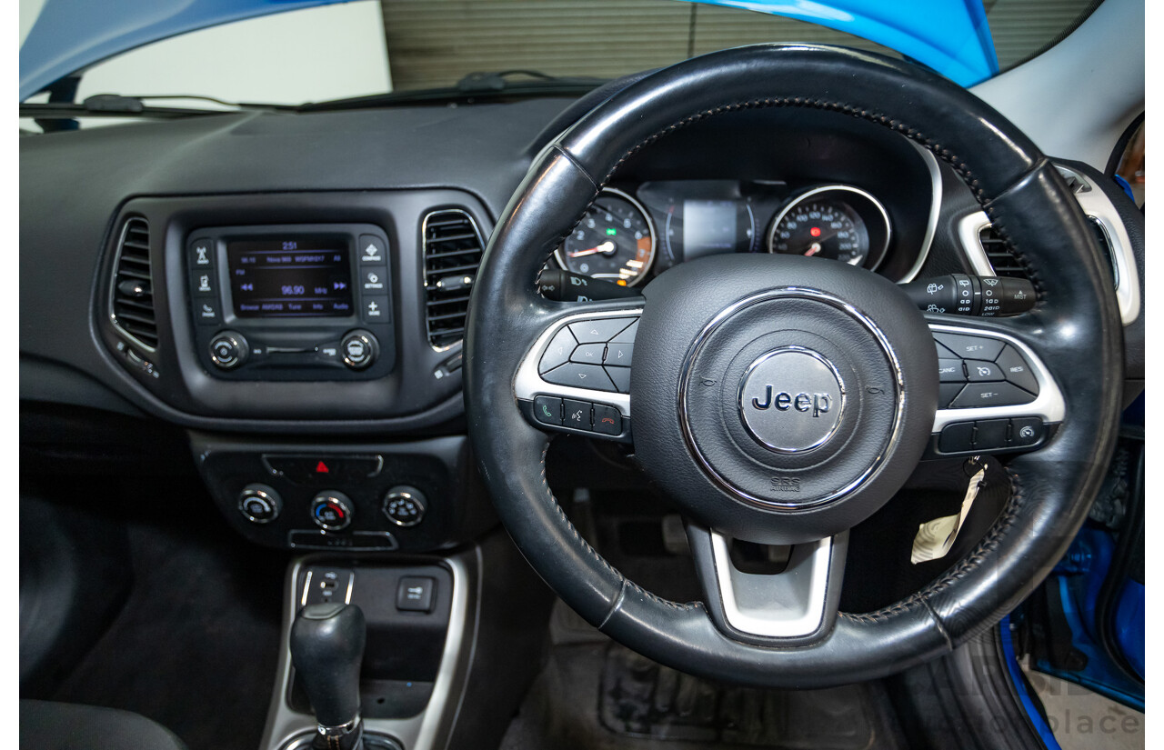 12/2017 Jeep Compass Longitude M6 MY18 4D Wagon Hydro Blue Pearl 2.4L