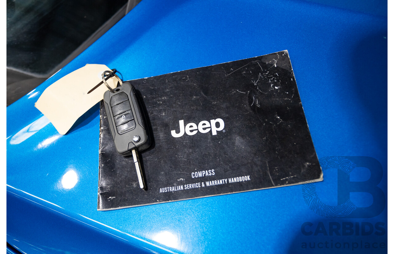 12/2017 Jeep Compass Longitude M6 MY18 4D Wagon Hydro Blue Pearl 2.4L