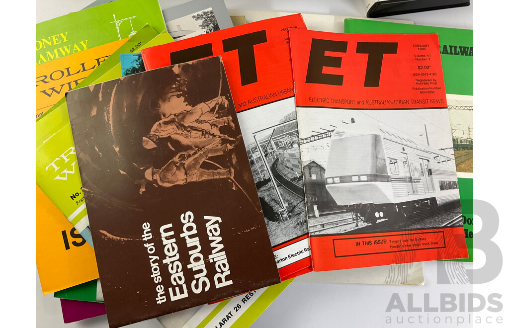 Collection of Vintage Booklets Relating to Australian Trams and Railways