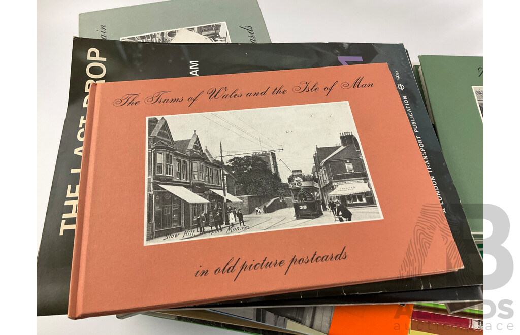Collection of Vintage Books and Booklets Relating to United Kingdom Trams, Busses and Railways