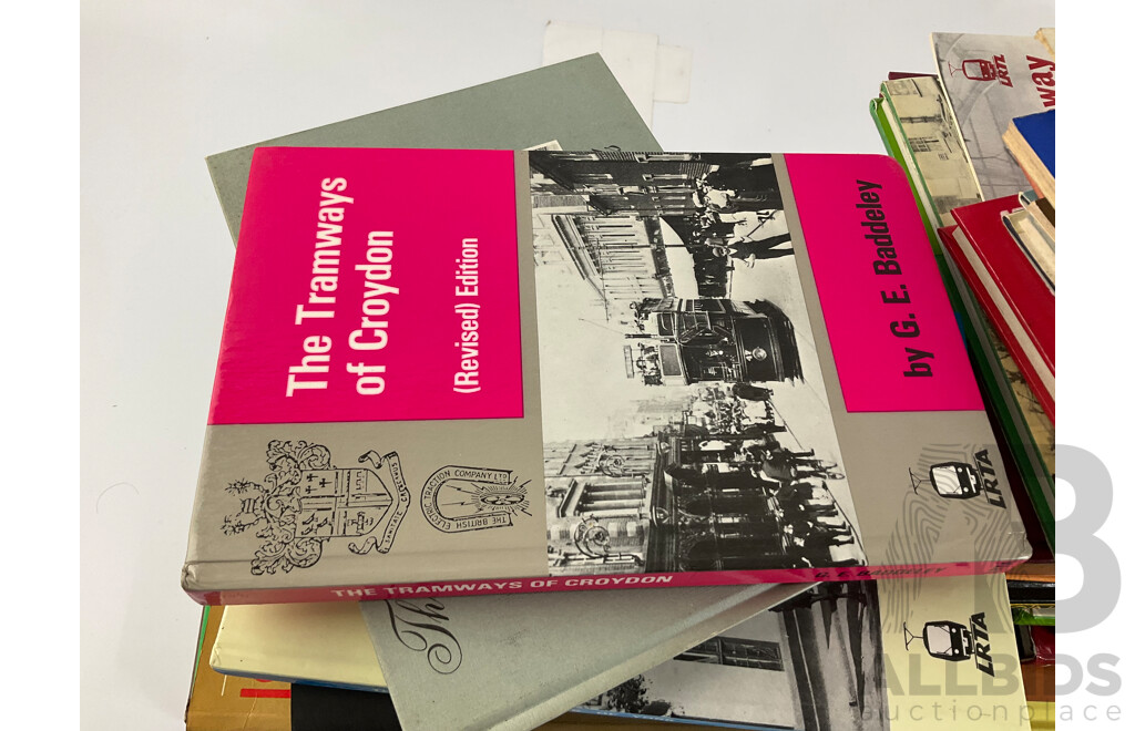 Collection of Vintage Books and Booklets Relating to United Kingdom Trams, Busses and Railways