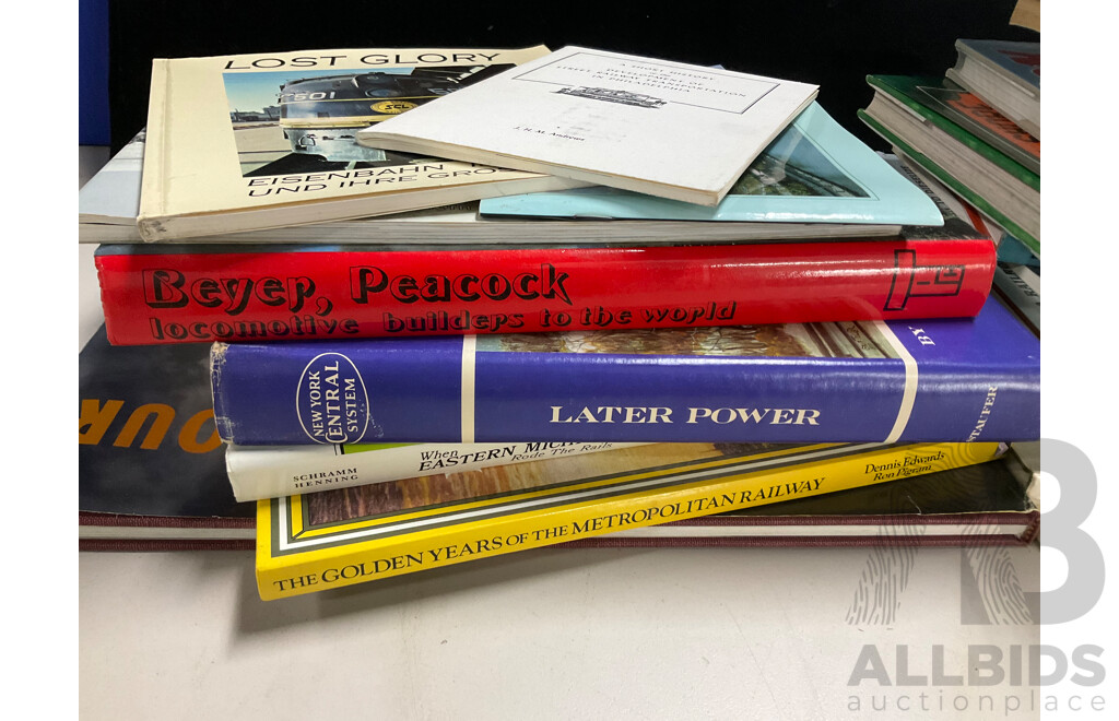 Collection of Vintage Books and Magazines Relating to North America Trams and Railways Including Steams Finest Hour