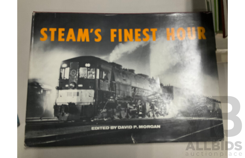 Collection of Vintage Books and Magazines Relating to North America Trams and Railways Including Steams Finest Hour