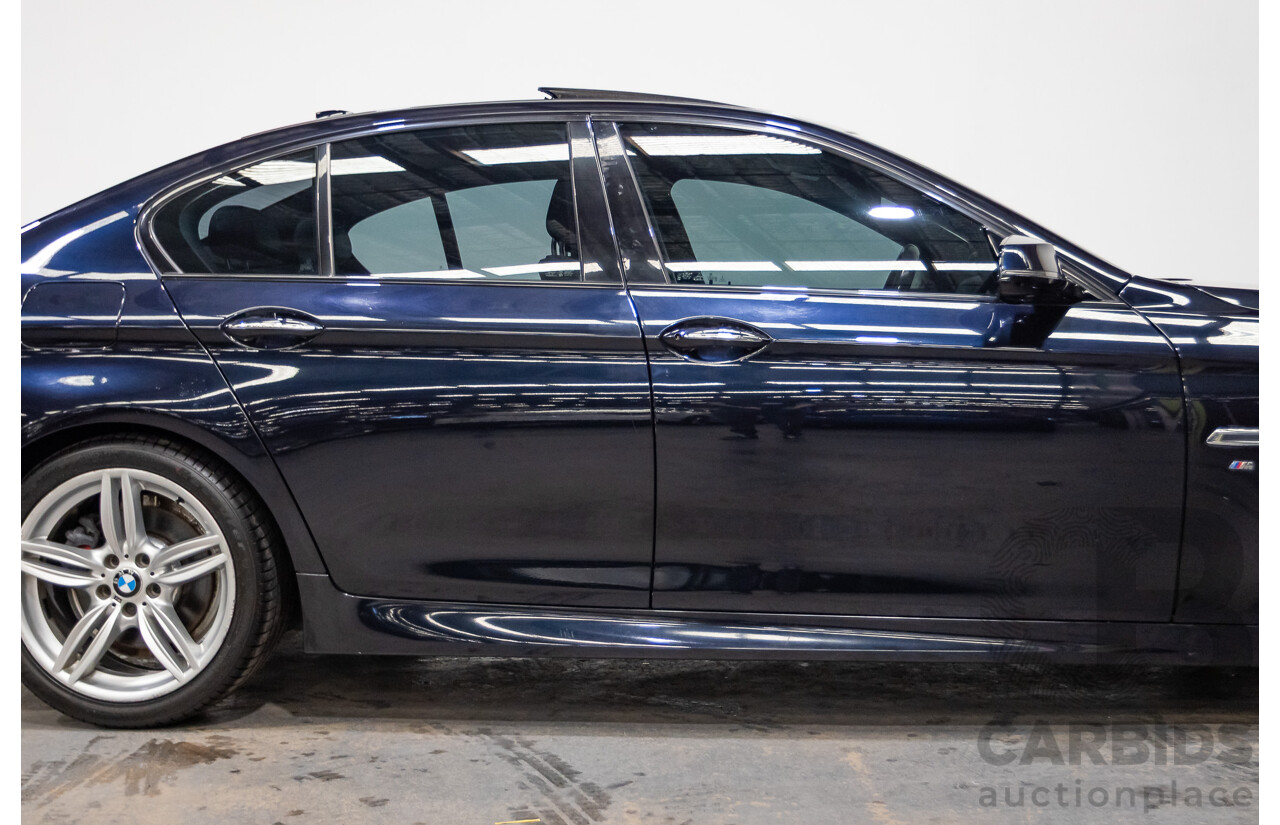 11/2015 BMW 520d M-sport F10 MY15 4D Sedan Carbon Black Turbo Diesel 2.0L