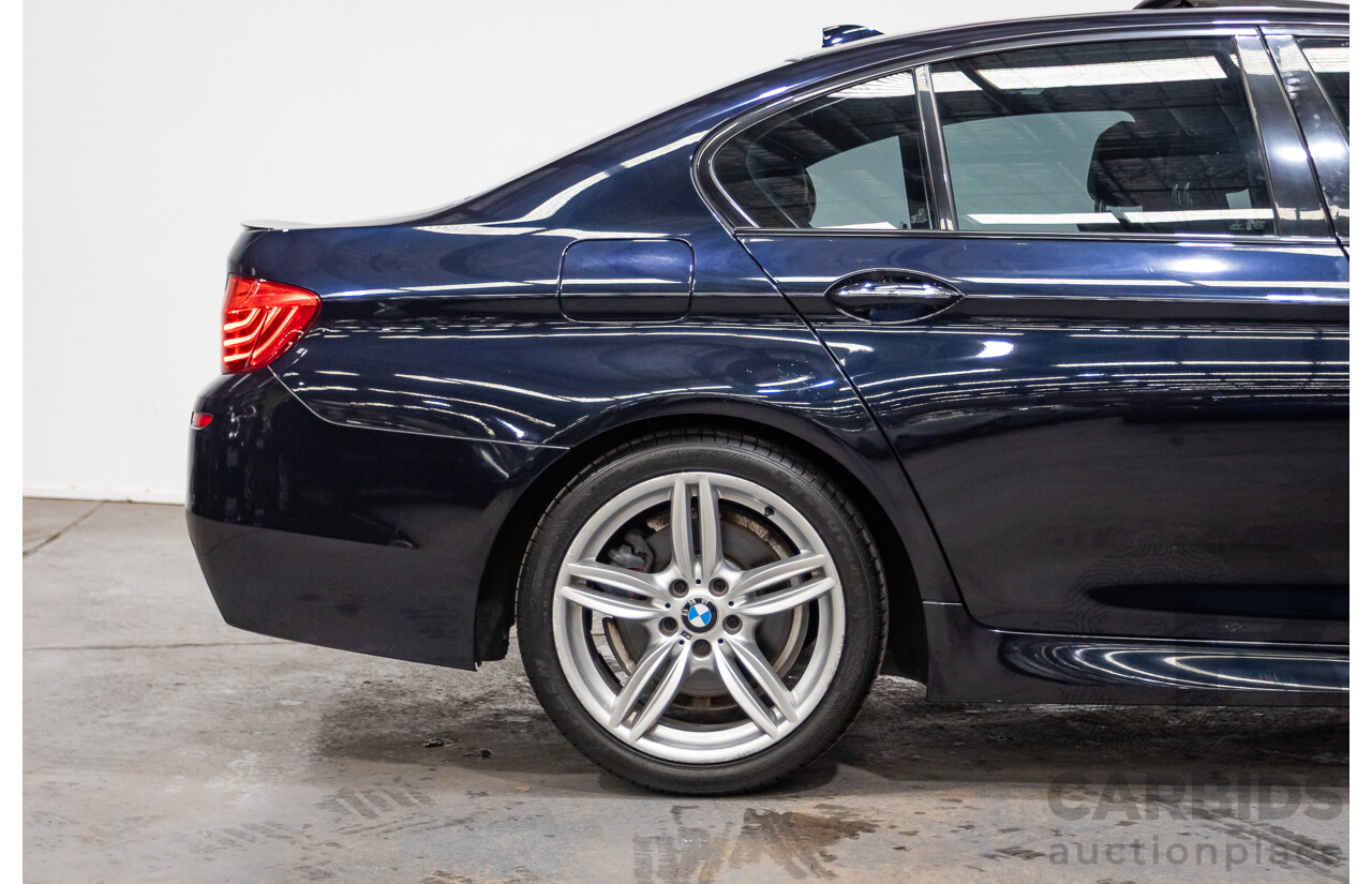 11/2015 BMW 520d M-sport F10 MY15 4D Sedan Carbon Black Turbo Diesel 2.0L