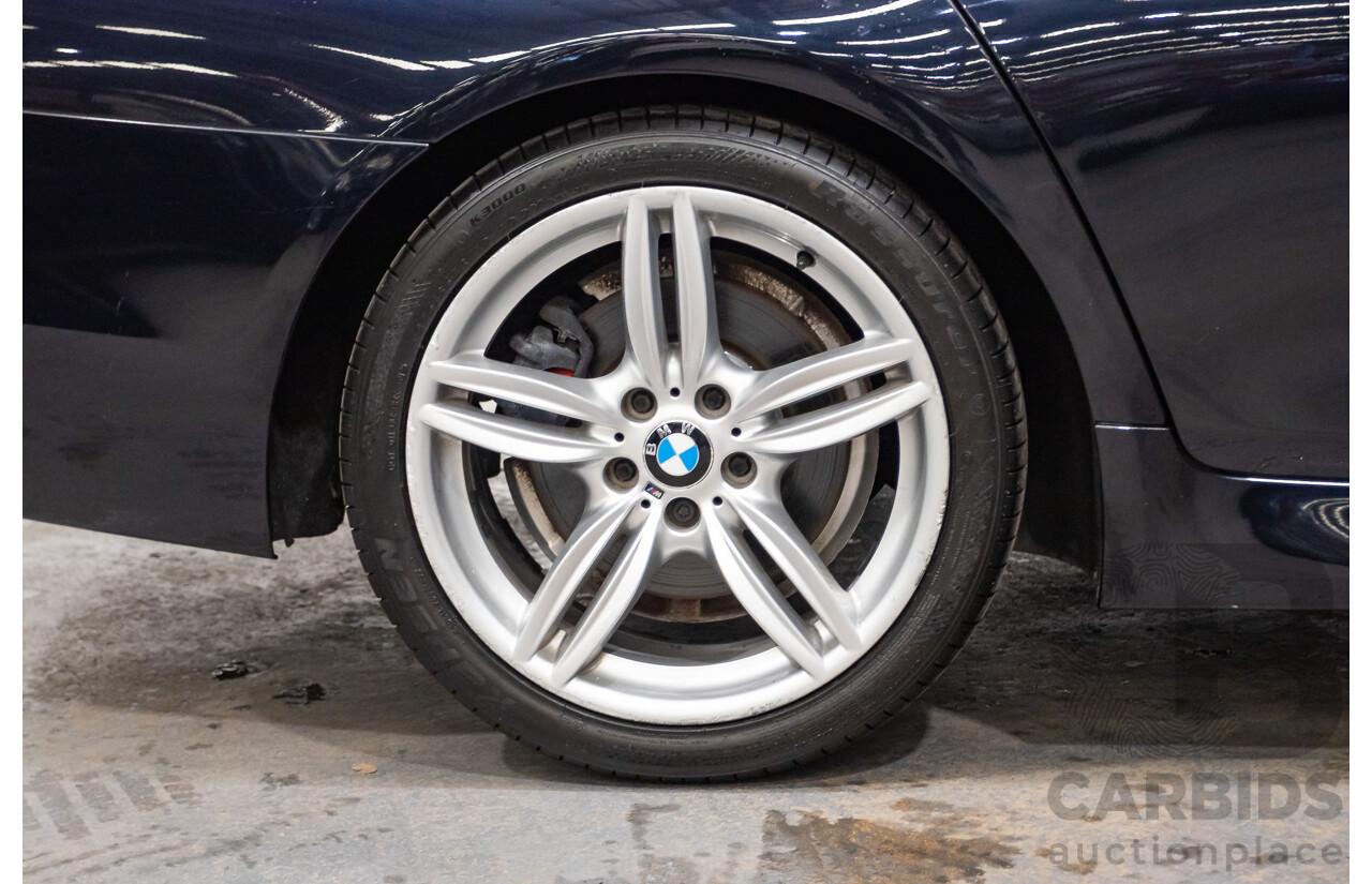 11/2015 BMW 520d M-sport F10 MY15 4D Sedan Carbon Black Turbo Diesel 2.0L