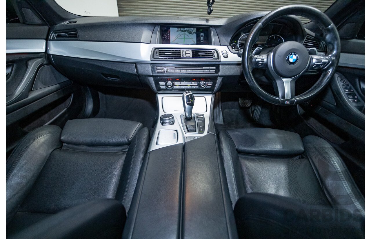 11/2015 BMW 520d M-sport F10 MY15 4D Sedan Carbon Black Turbo Diesel 2.0L