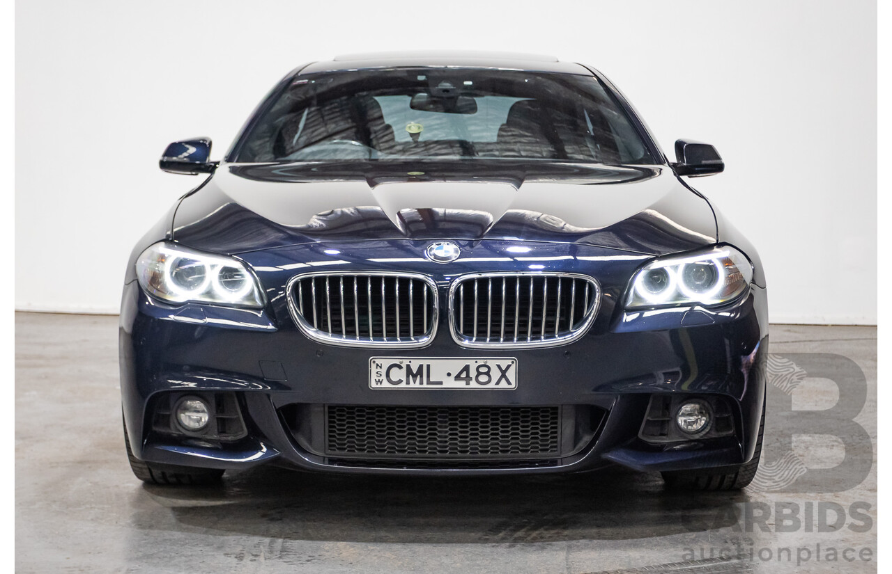 11/2015 BMW 520d M-sport F10 MY15 4D Sedan Carbon Black Turbo Diesel 2.0L